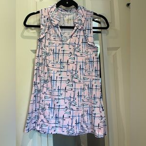 Cabi Flamingo Luxletic Martina golf Polo